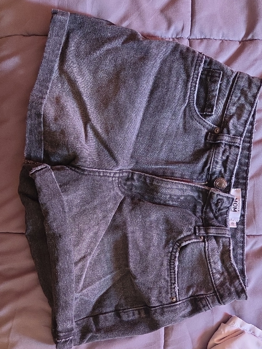 refuge Blackwashed High Rise Denim Shorts